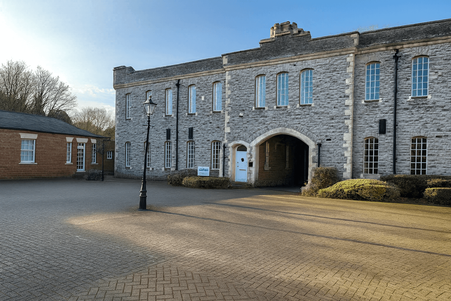 The clinic building at The Old Barracks, Grantham